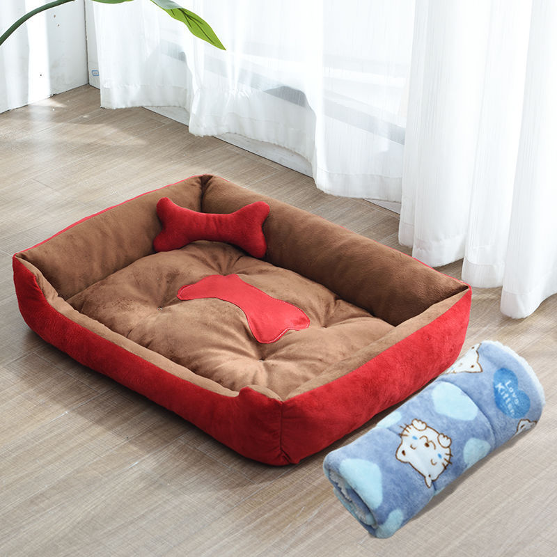 ケンネルフォーシーズンズゴールデンレトリバーテディ犬用ベッドマット