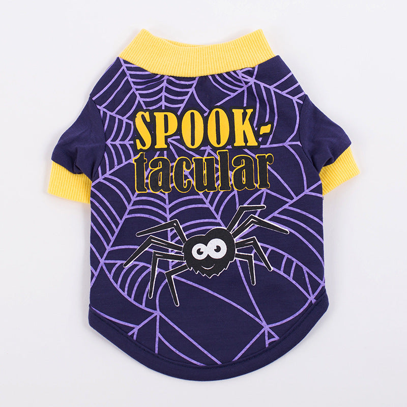 犬服 春夏服 キャラクタープリントTシャツ テディビションペットコスチューム ペットハロウィン服卸売