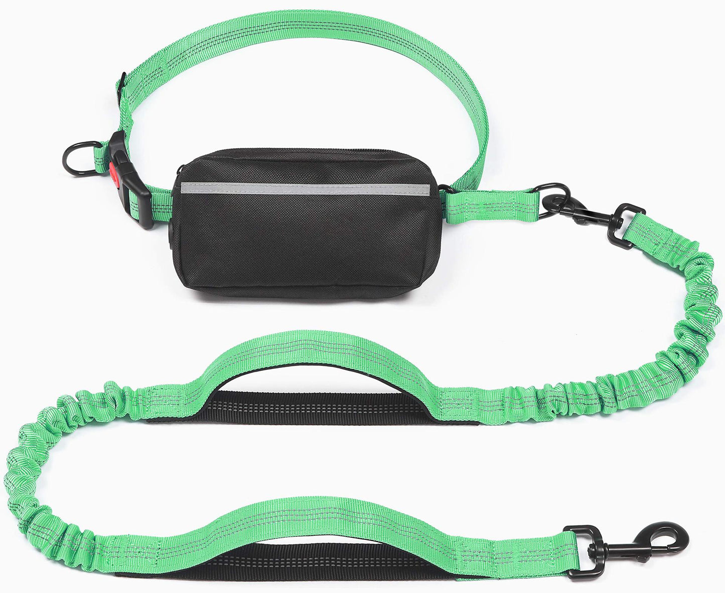 ペット用品 多機能ウエストパック ロープ 反射スリング 犬用ハンドロープ 伸縮リード