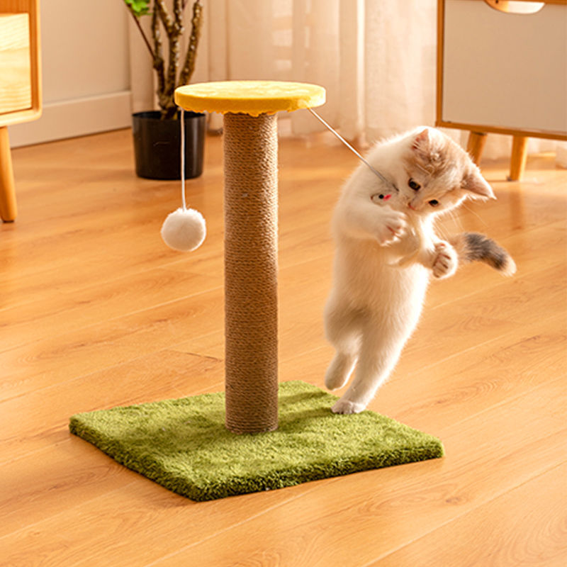 猫の爪とぎ 麻 縦型 丈夫 フケ防止 引っかき傷防止 おもちゃ 猫用品