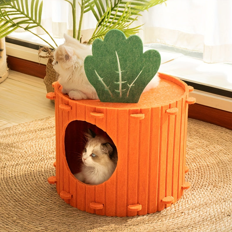キャロットキャットネスト キャットトンネル フェルトキャットネスト ドリル式半密閉型キャッテリー