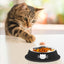 小型猫用食器、滑り止め付きステンレス製キャットフードボウル（取り外し可能なゴム底付き）