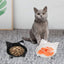 滑り止め猫用ボウル 猫用食器 ペットボウル ひげ疲れ軽減用浅型猫用水入れ 犬用ボウル 子猫、小型犬、小動物用広口給餌ボウル