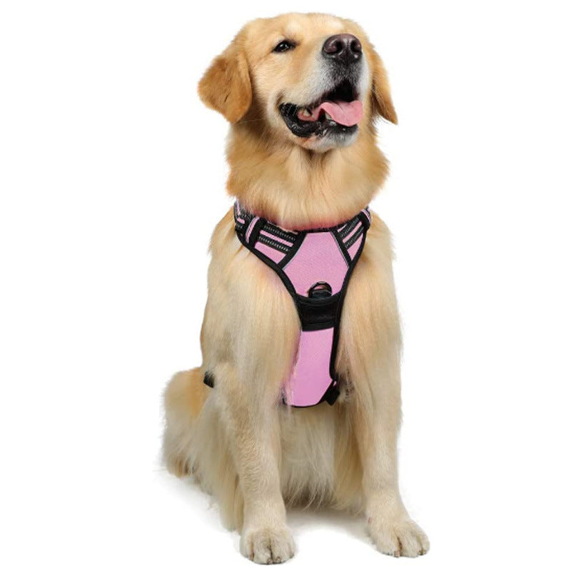 犬用手持ちリード付き反射ベスト