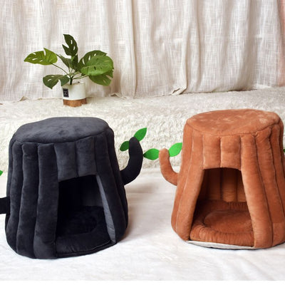 猫ハウス 猫小屋 猫用品 ペット用巣箱 ケージ 猫用巣 猫用ペット巣 猫用ホーム 猫用部屋 茶色 ペット用巣箱 ぬいぐるみ 猫用ベッド巣 猫用かわいい猫ケージ
