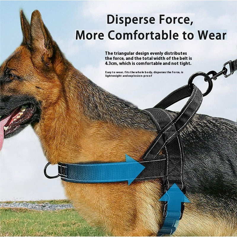 犬用胸ストラップベストジャケット中大型犬ペット用手持ちロープ
