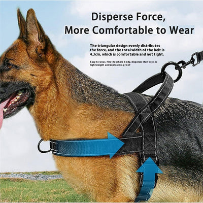 犬用胸ストラップベストジャケット中大型犬ペット用手持ちロープ