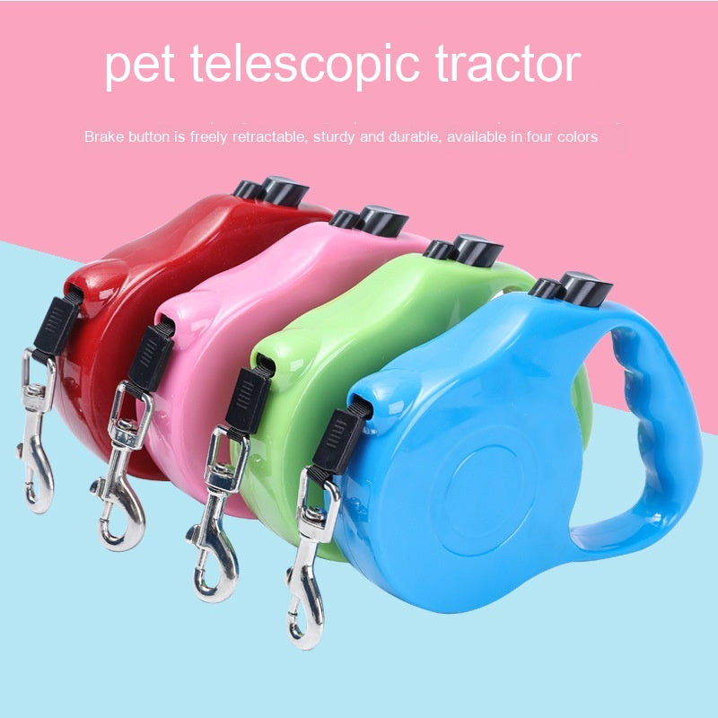 ペット用品 手持ちロープ 自動伸縮式ドッグウォーカー