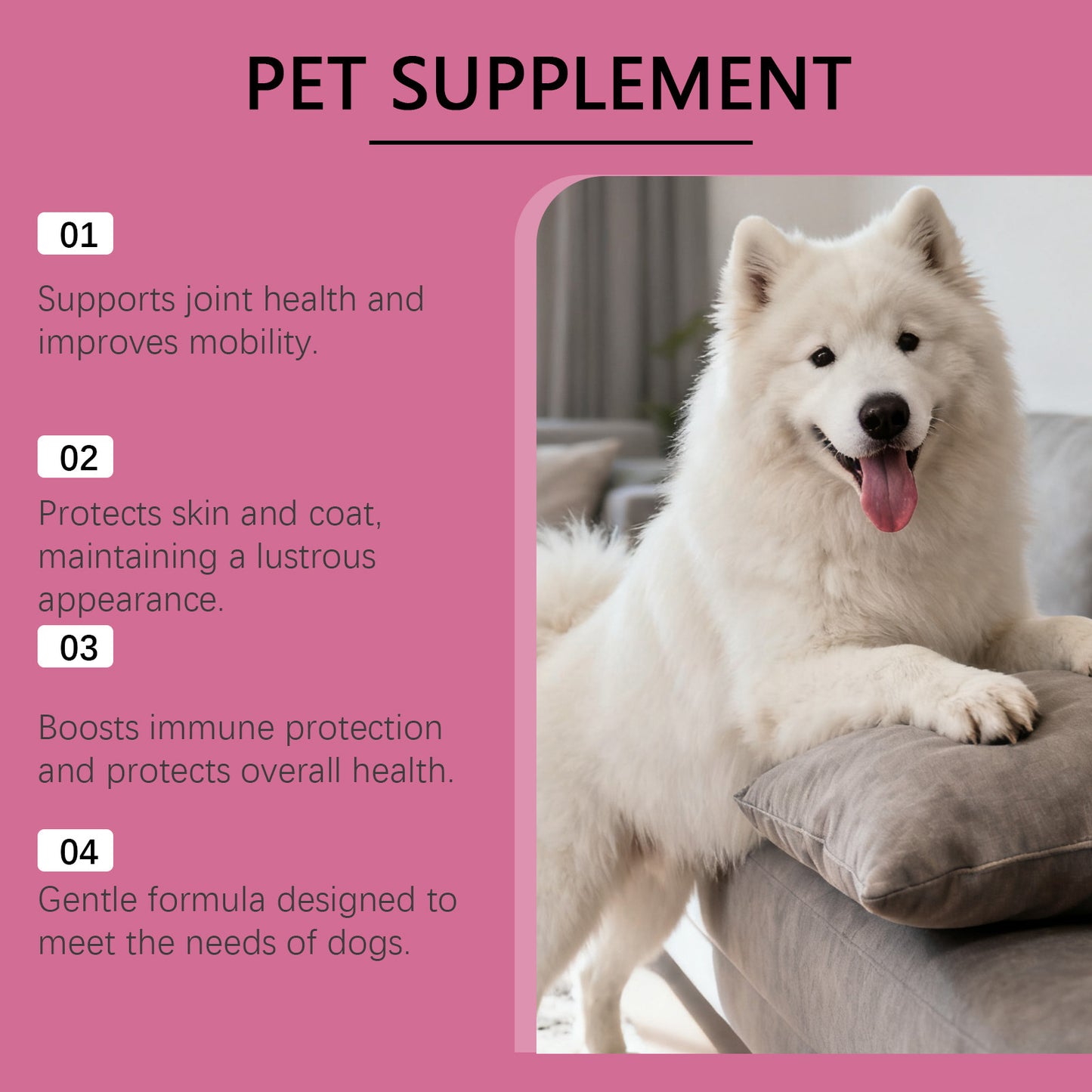 関節ケア、スキン＆ヘアケア、やさしい処方、栄養価の高い犬用コラーゲンドロップ