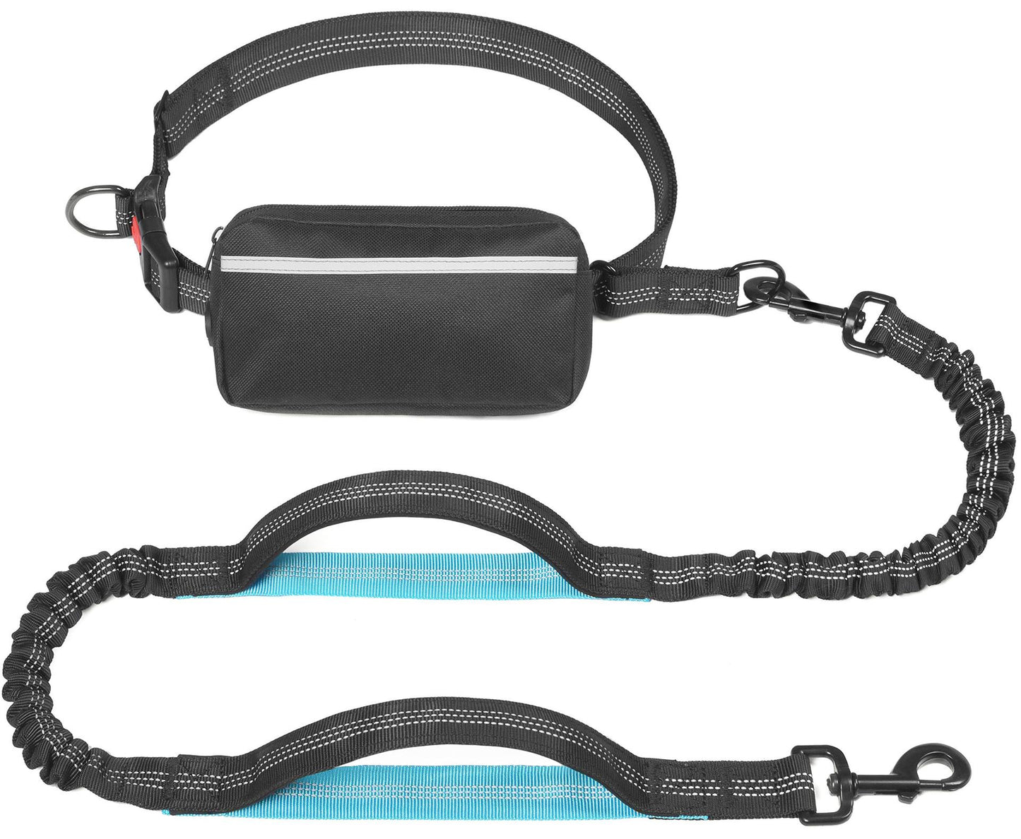 ペット用品 多機能ウエストパック ロープ 反射スリング 犬用ハンドロープ 伸縮リード