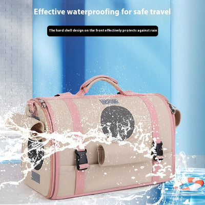 屋外携帯用猫バッグ 四季対応 ポータブル 犬猫兼用 旅行用ペットバックパック