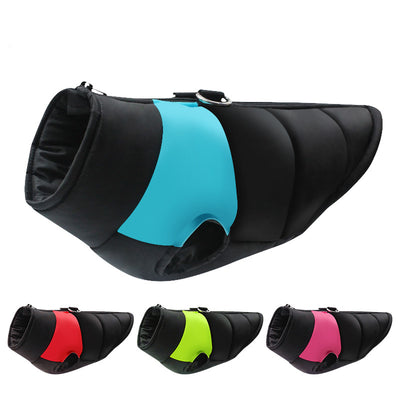 冬用ペット服 防水犬用ダウンベスト ジッパージャケットコート 小型犬、中型犬、大型犬、ラブラドール、ハスキー向け