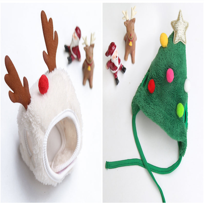 犬 猫 ペット クリスマスハット よだれかけ ポメラニアン 秋冬用衣類