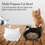 滑り止め猫用ボウル 猫用食器 ペットボウル ひげ疲れ軽減用浅型猫用水入れ 犬用ボウル 子猫、小型犬、小動物用広口給餌ボウル