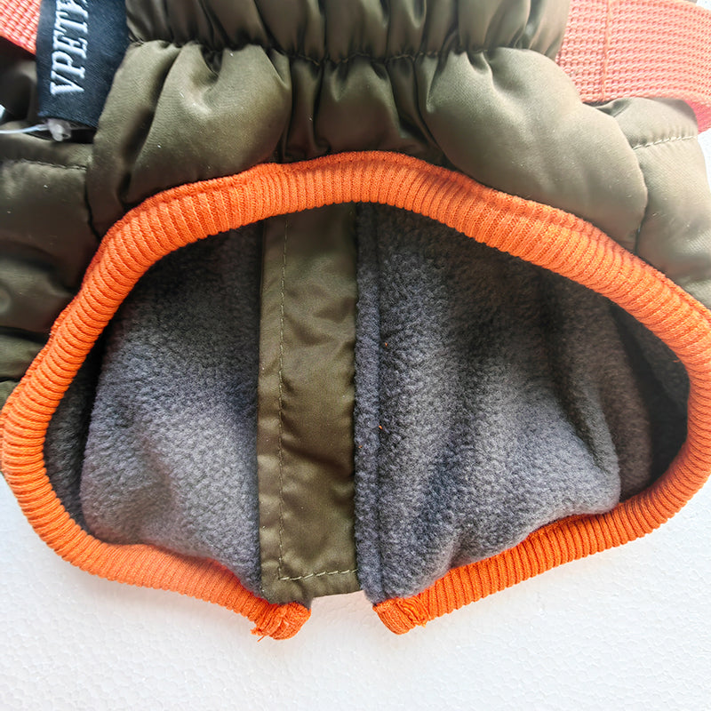 ペット用冬服 プラスベルベット 厚手 綿入り 防寒 犬用ベスト 二本足 小型犬 中型犬 スキースーツ