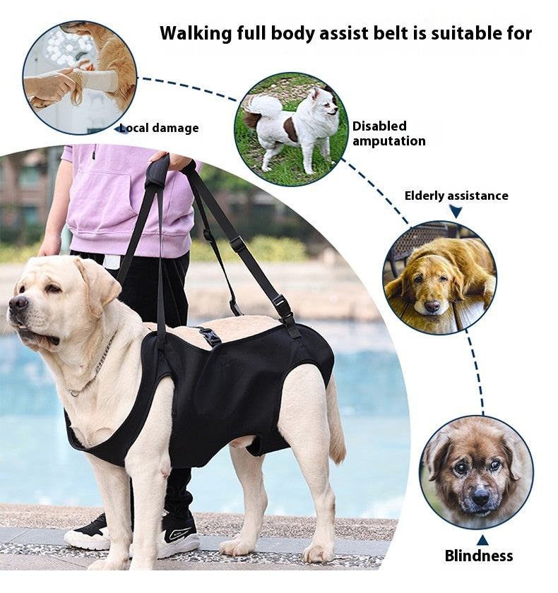 オックスフォード布製 犬用負傷時歩行補助ハーネス