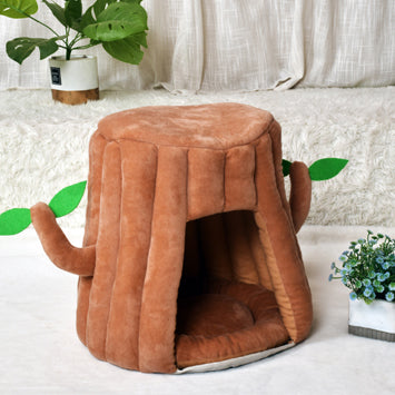 猫ハウス 猫小屋 猫用品 ペット用巣箱 ケージ 猫用巣 猫用ペット巣 猫用ホーム 猫用部屋 茶色 ペット用巣箱 ぬいぐるみ 猫用ベッド巣 猫用かわいい猫ケージ