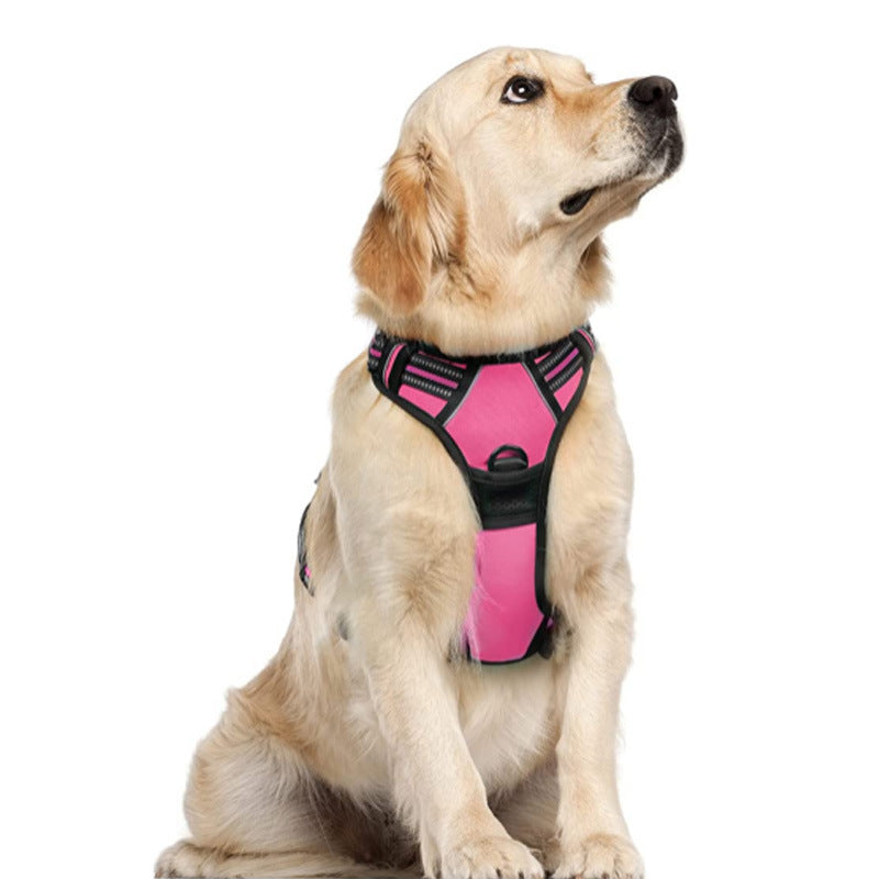 犬用手持ちリード付き反射ベスト